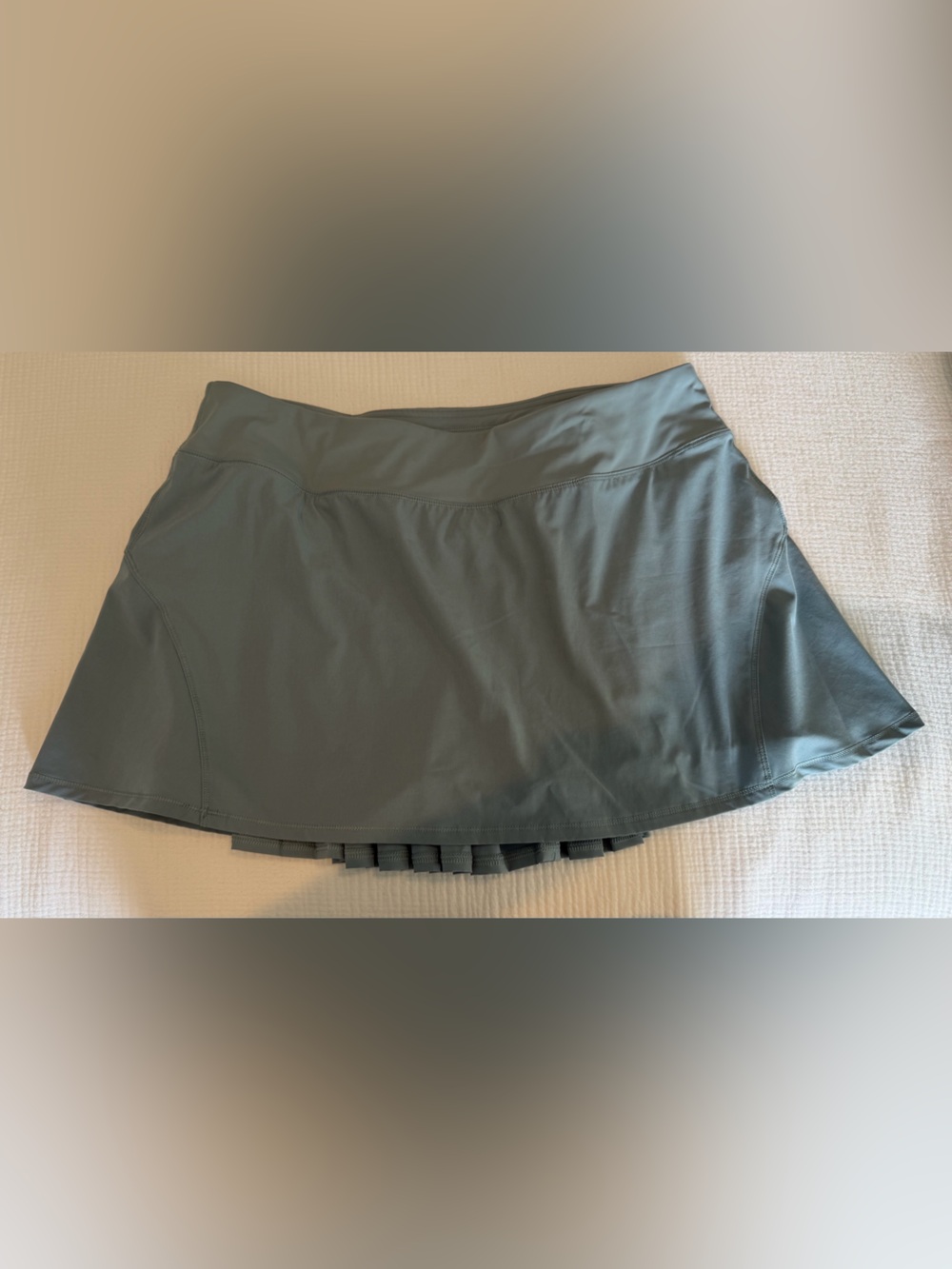CRZ YOGA steel blue Pleated Athletic Skirt / skort
